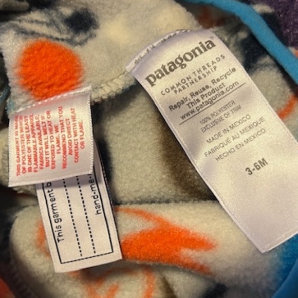 Patagonia Baby Fleece Jacket,  3-6 Months - Picture 5 of 5
